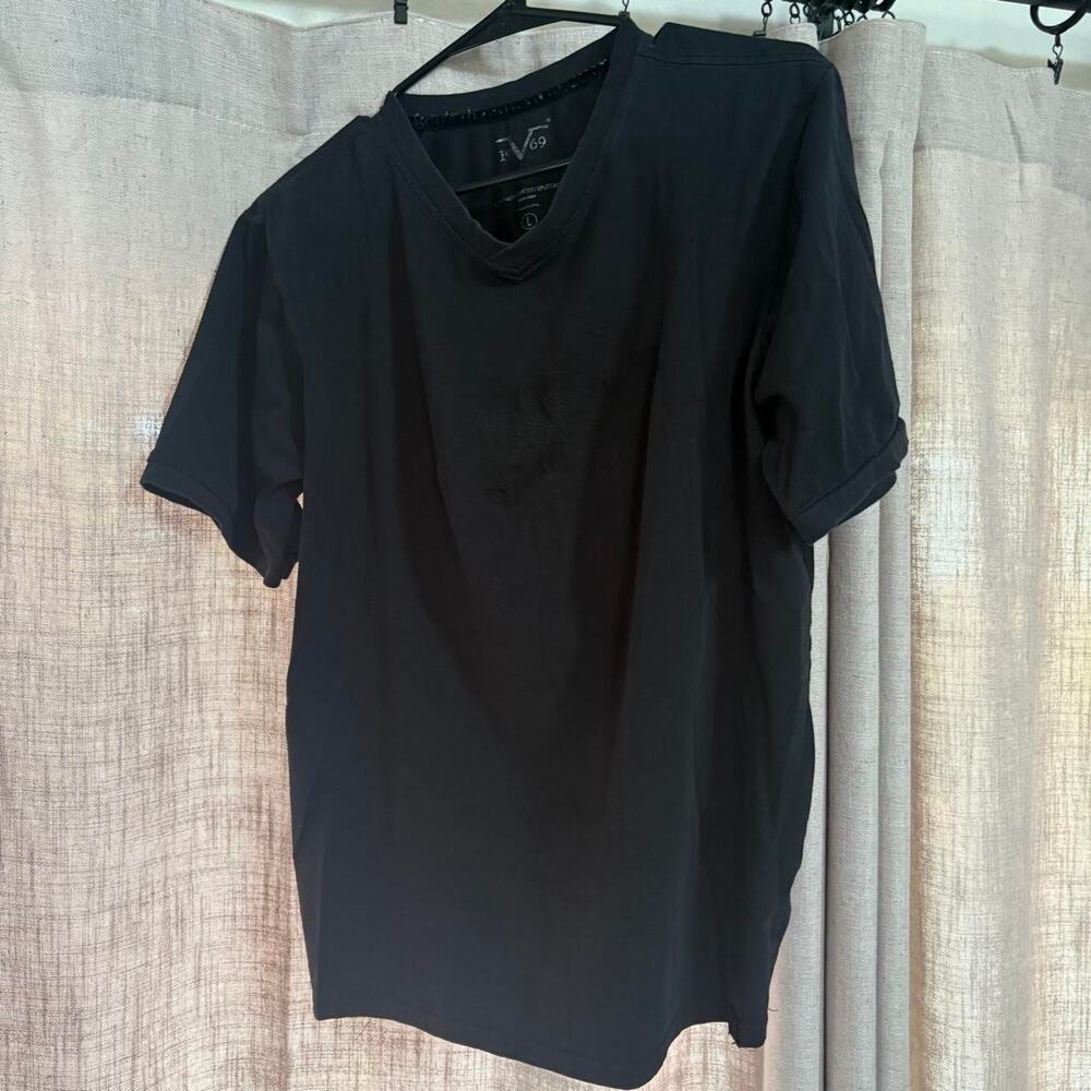 Black versace v neck t